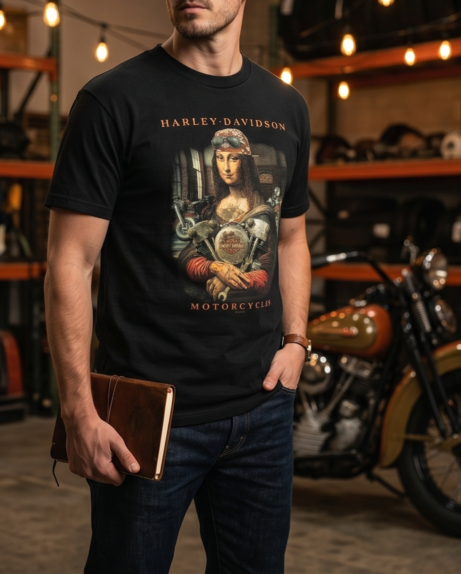 Harley Davidson Of NYC Men's Master Peace Dealer Tee