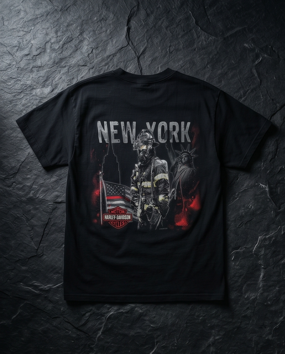 Harley Davidson Of NYC Men's Short Sleeve Dealer Brave T-shirt