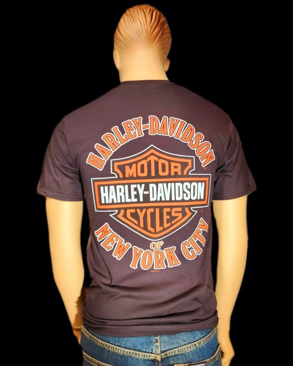 Harley Davidson Of NYC Long B&S Men's Dealer T-shirt - Harley Davidson Of Nyc