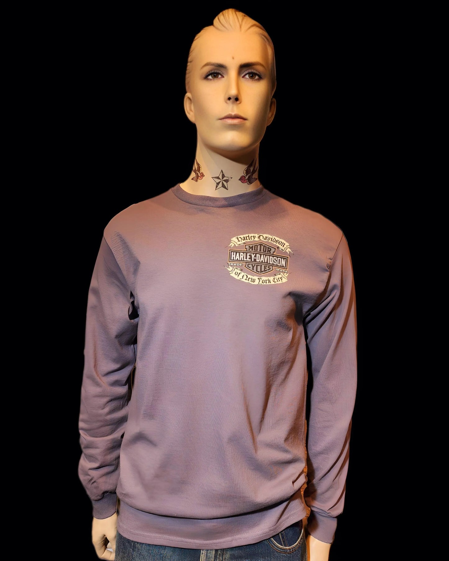 Harley Davidson Of NYC Men's Long Sleeve Dealer Affliction T-shirt - Harley Davidson Of Nyc