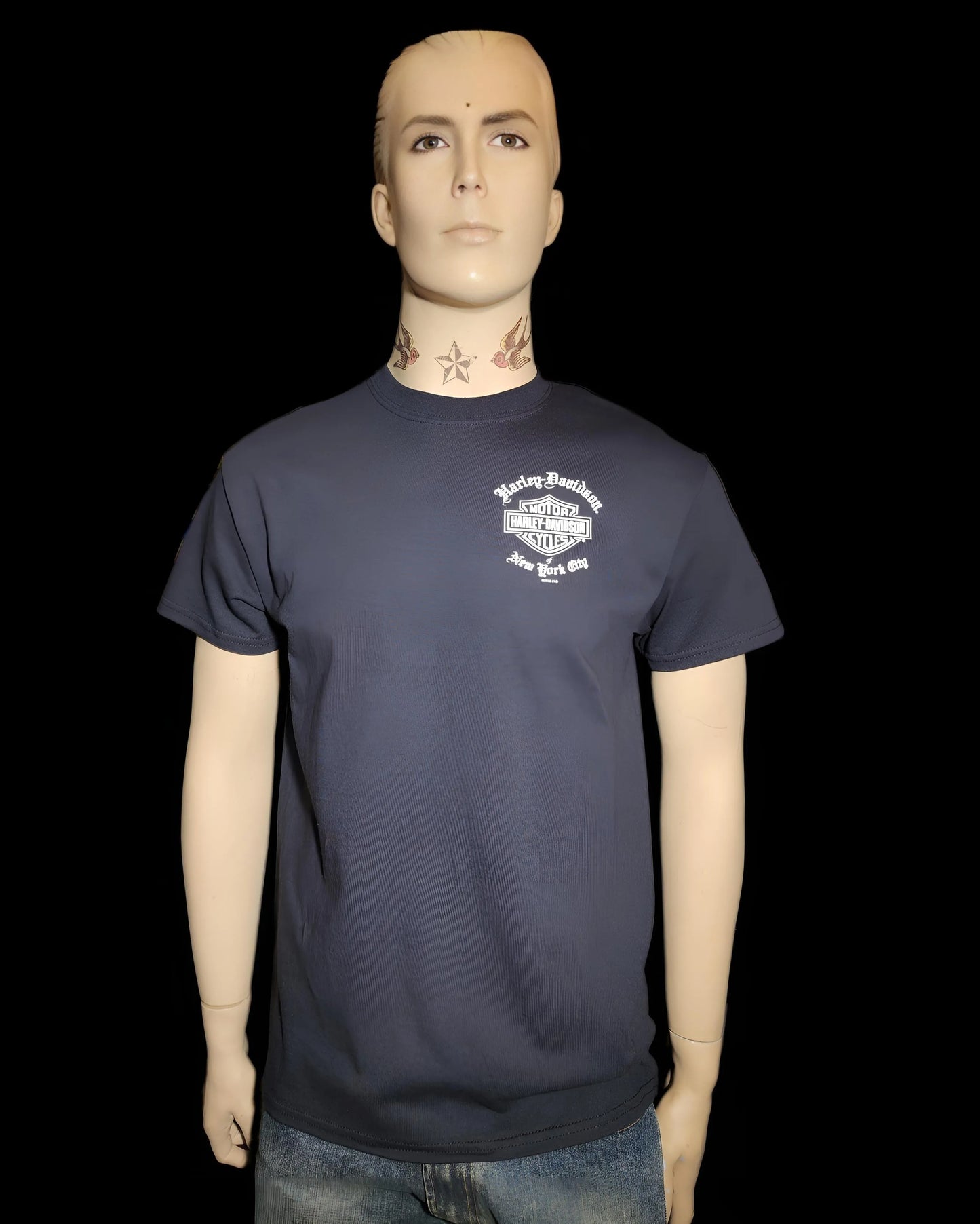 Harley Davidson Of NYC Men's Short Sleeve Dealer Old English T-shirt - Harley Davidson Of Nyc