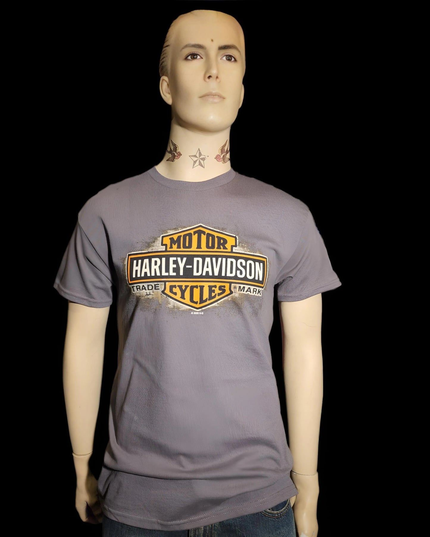 Harley Davidson Of NYC Men's Short Sleeve Dealer Sepiacollag T-shirt - Harley Davidson Of Nyc