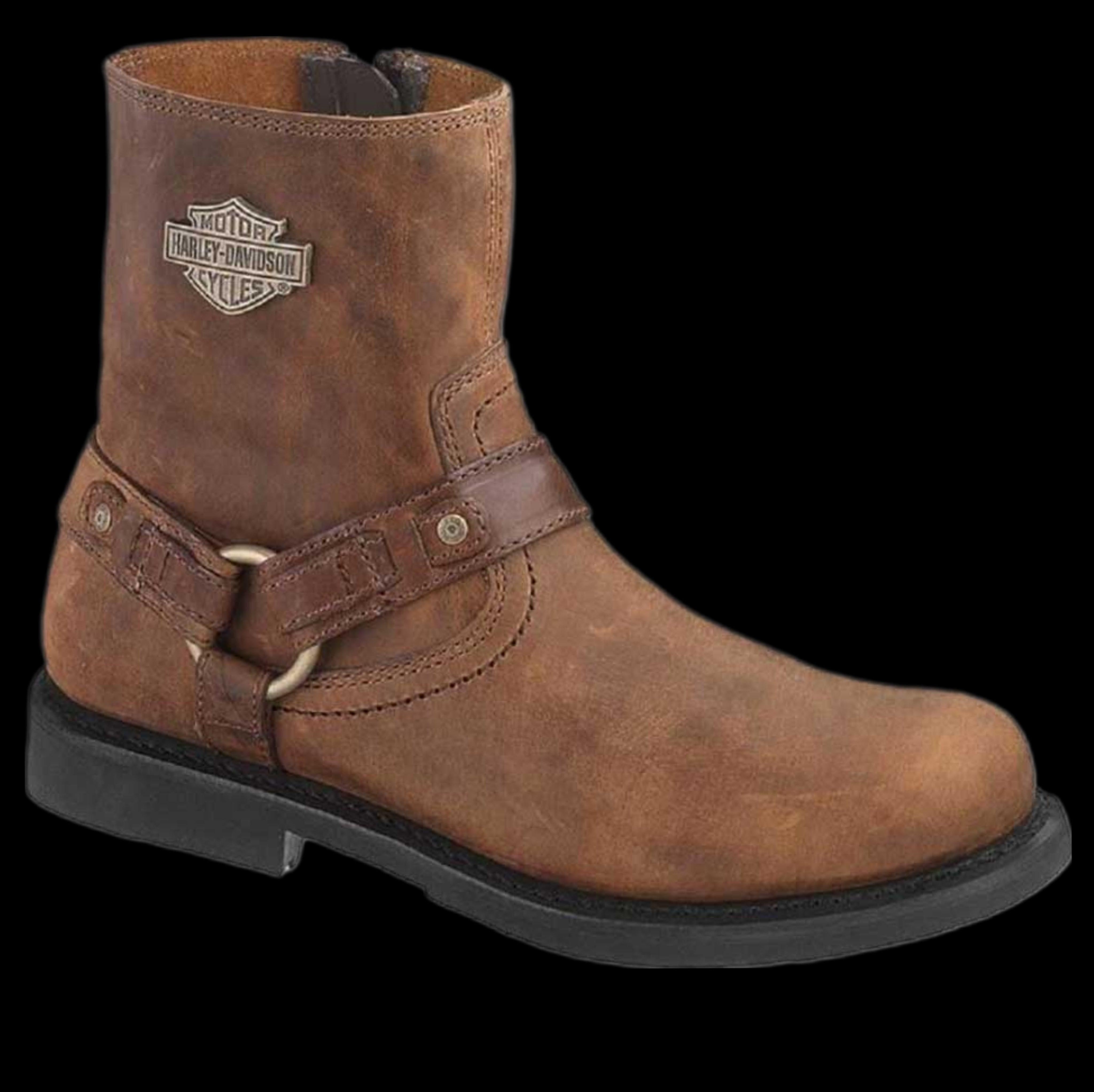 Harley Davidson Men s Brown Scout Motorcycle Boots Zipper. D95263