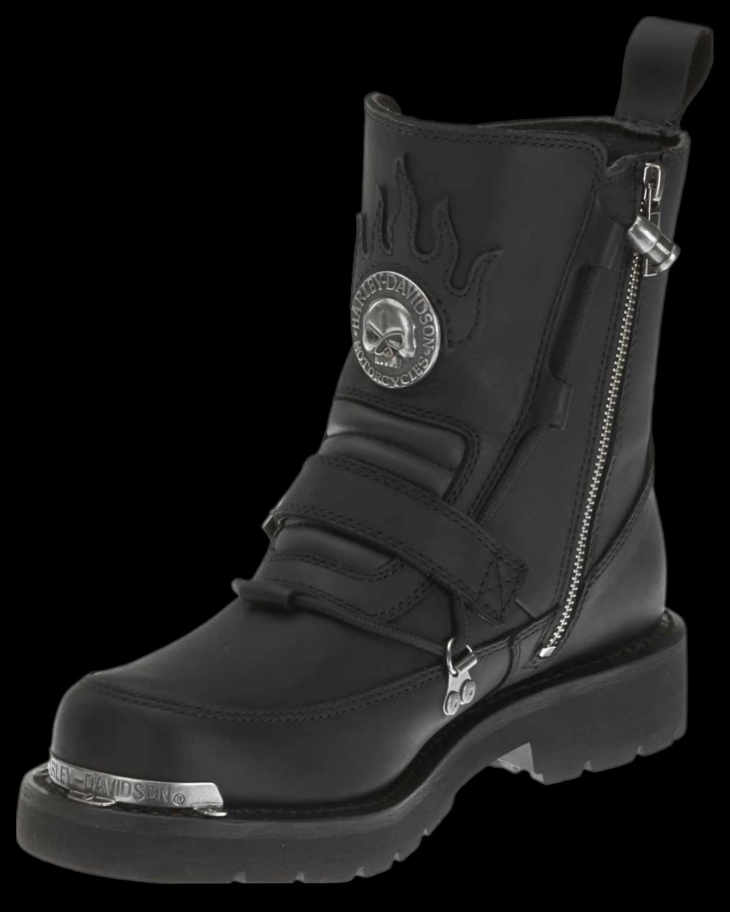 Harley-Davidson® Men's Distortion Skull Metal Motorcycle Black Boots D94167 - Harley Davidson Of Nyc