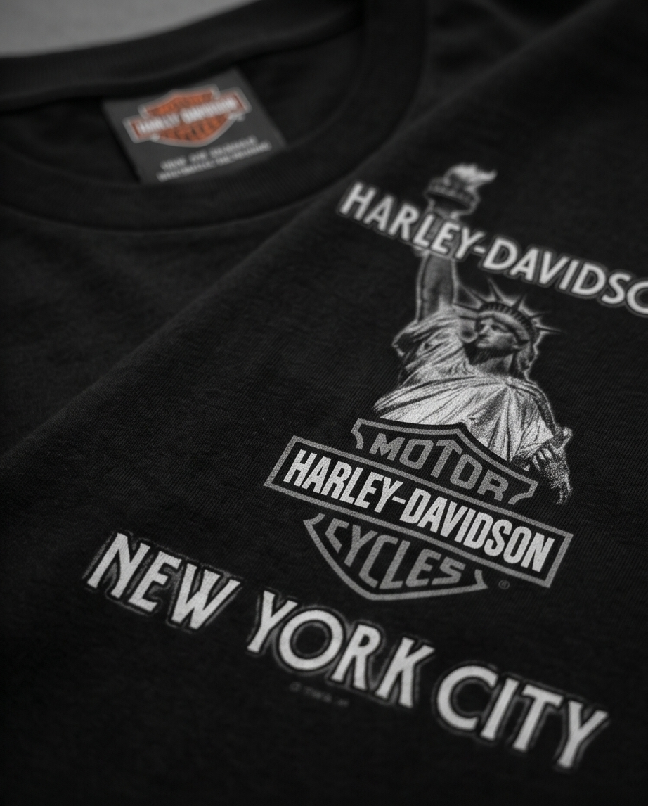 Harley Davidson Of NYC Skyline Freedom  Men's Dealer T-shirt