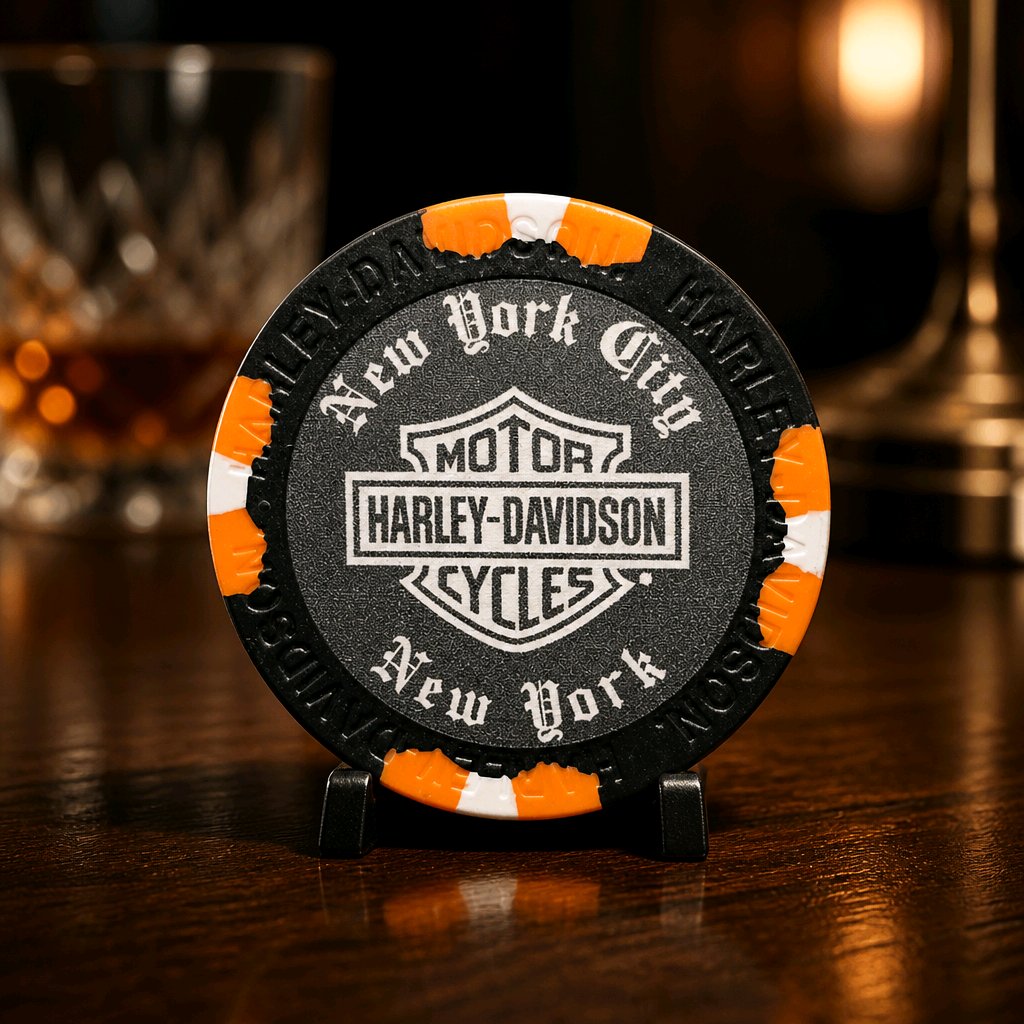 Harley Davidson of NYC Dealer Affliction Poker Chip Dart World