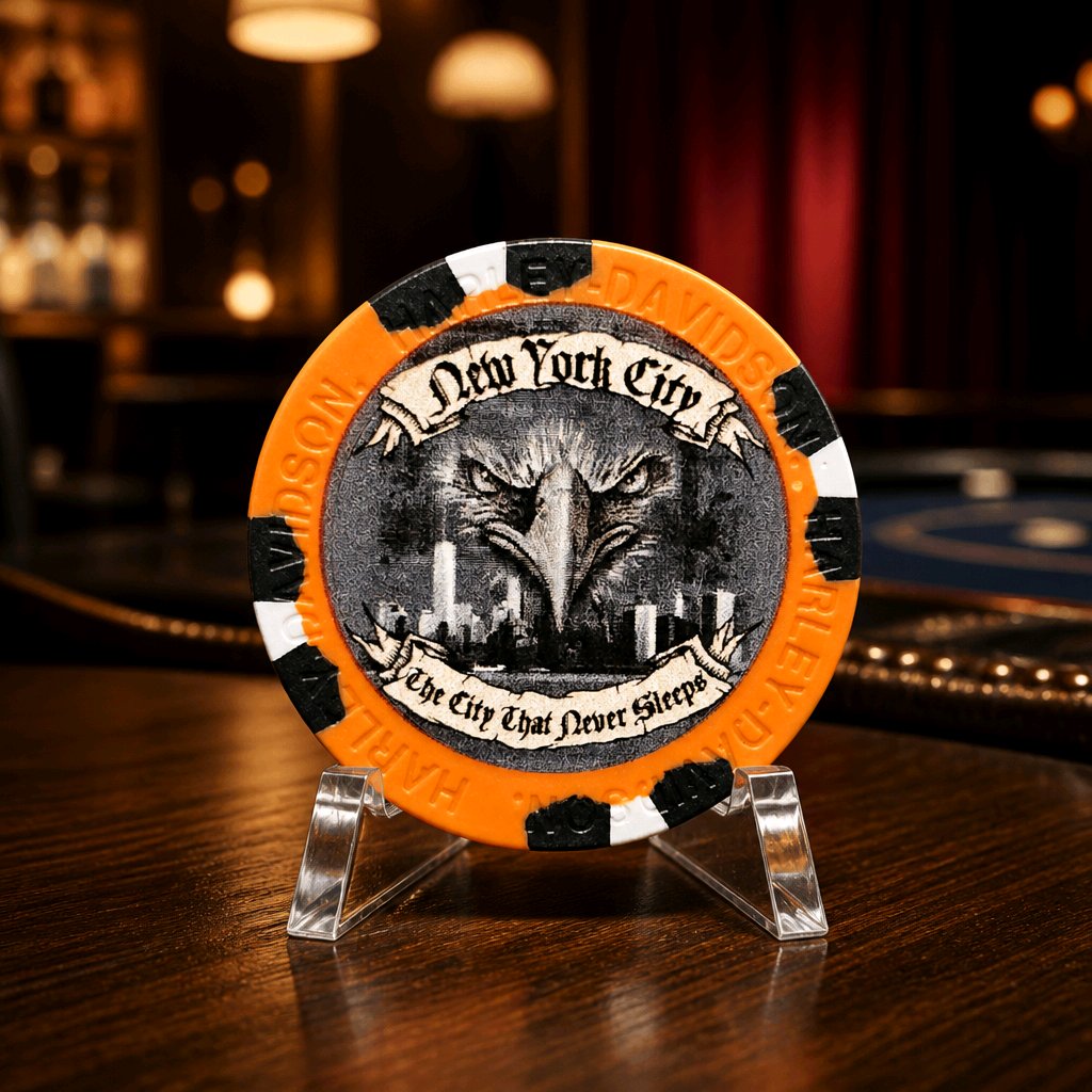 Harley Davidson of NYC Dealer Affliction Poker Chip Dart World