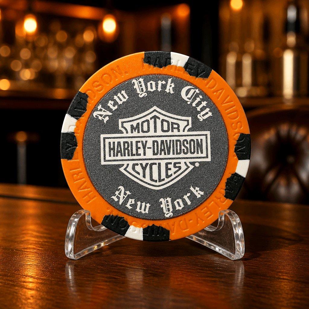 Harley Davidson of NYC Dealer Affliction Poker Chip Dart World
