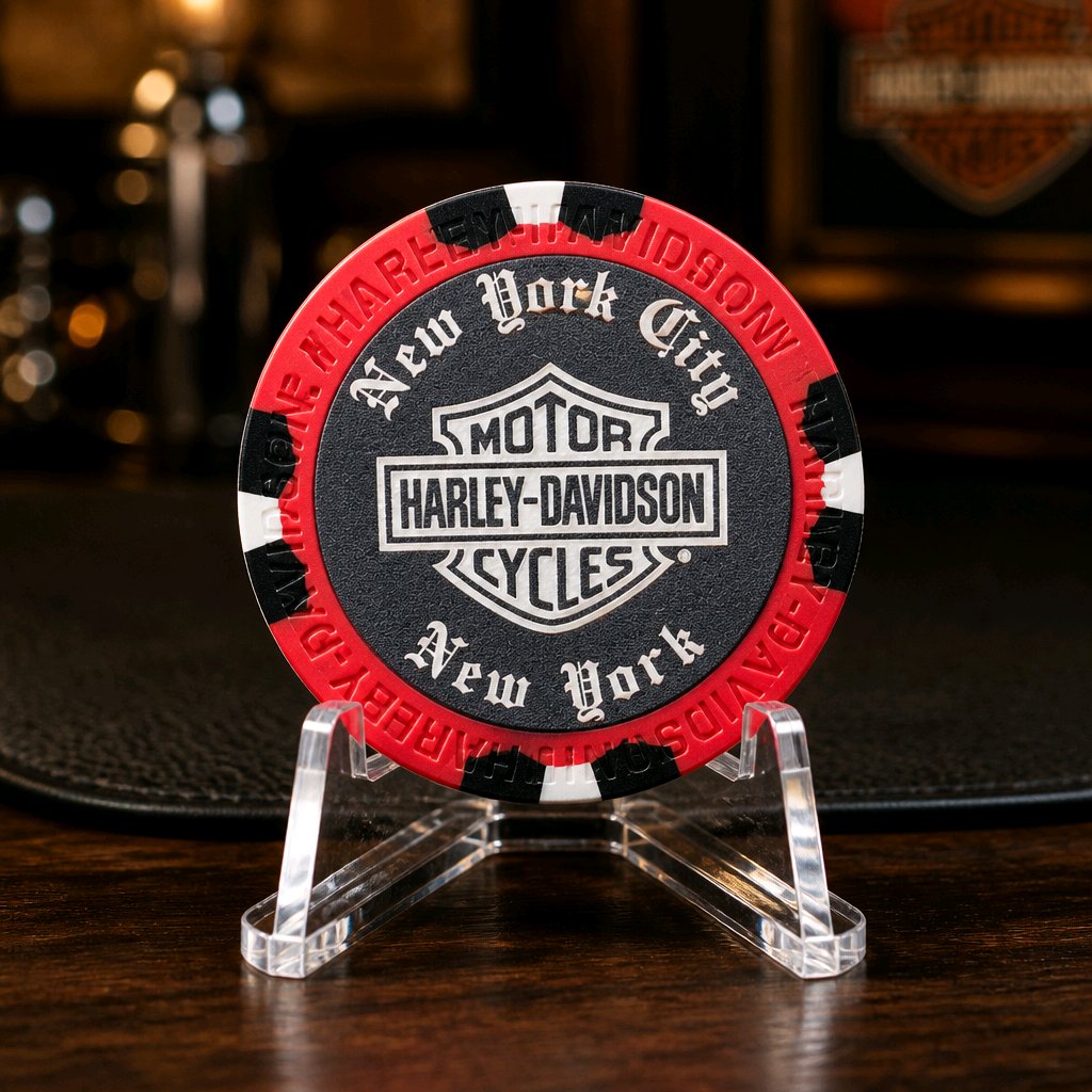 Harley Davidson of NYC Dealer Affliction Poker Chip Dart World