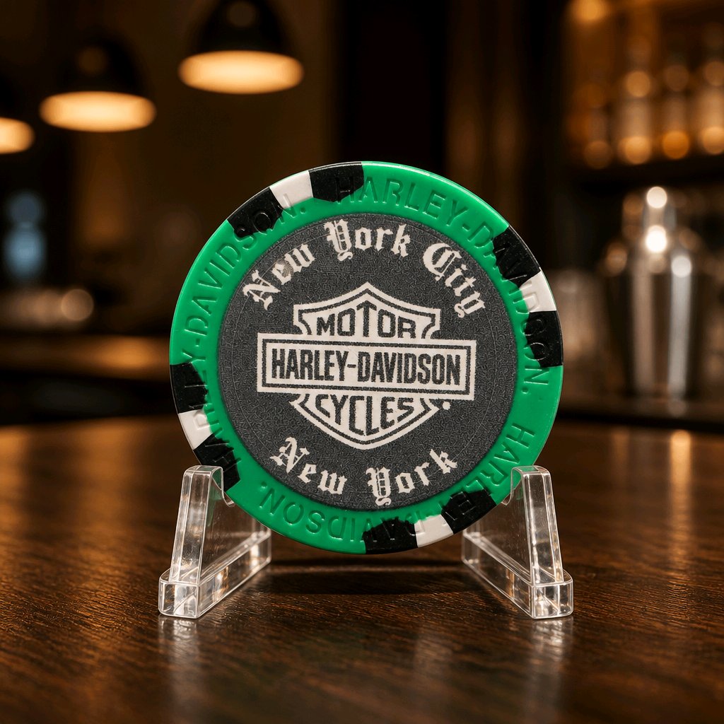 Harley Davidson of NYC Dealer Affliction Poker Chip Dart World