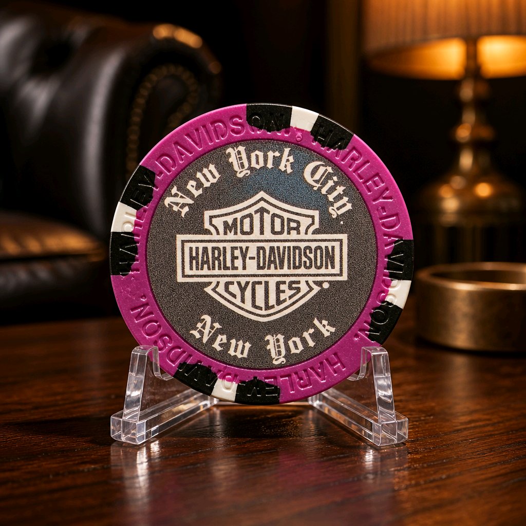 Harley Davidson of NYC Dealer Affliction Poker Chip Dart World