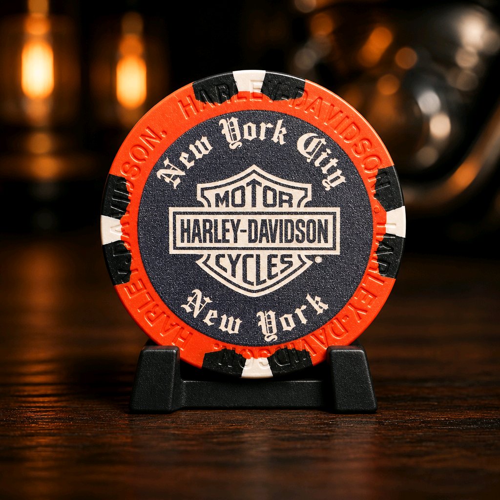 Harley Davidson of NYC Dealer Affliction Poker Chip Dart World