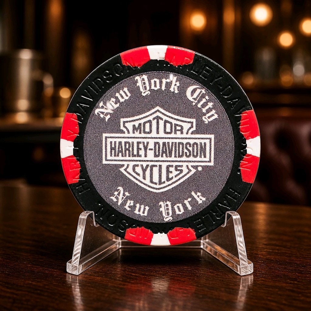 Harley Davidson of NYC Dealer Affliction Poker Chip Dart World