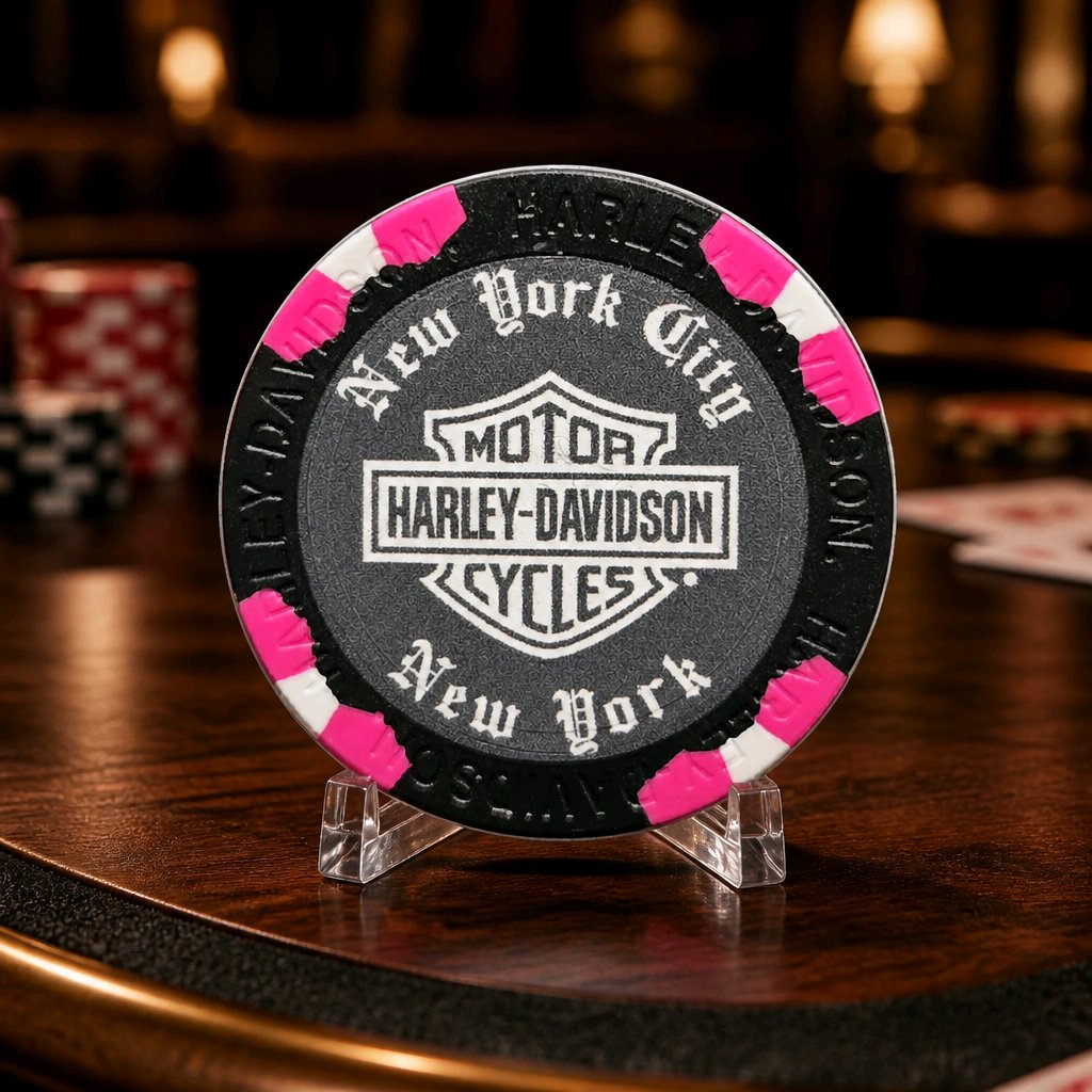 Harley Davidson of NYC Dealer Affliction Poker Chip Dart World