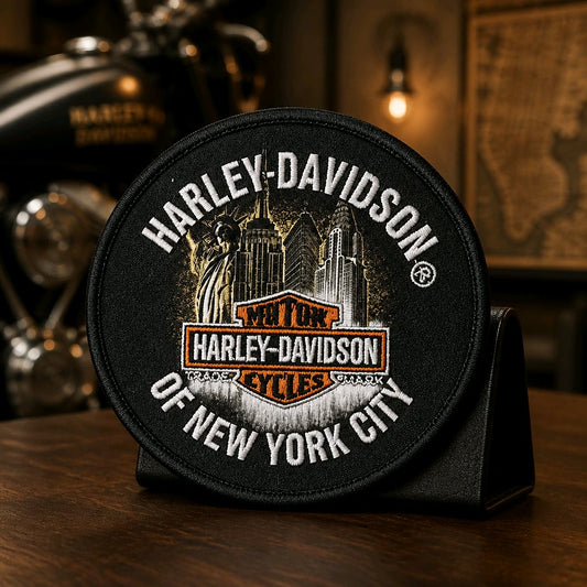 Nyc Harley Davidson Skyline Skyscraper Patch