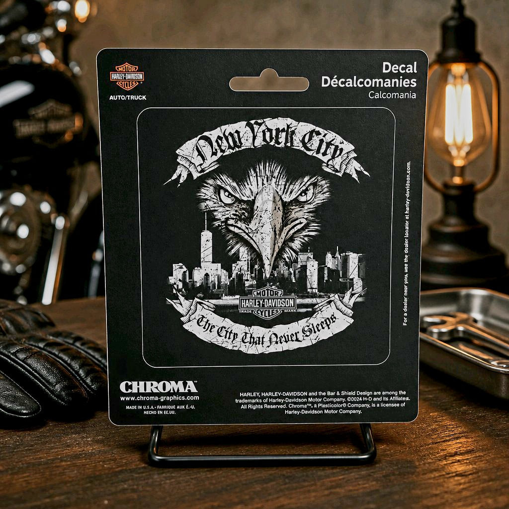 Harley Davidson of NYC Dealer Affliction Skyline Decal Chroma