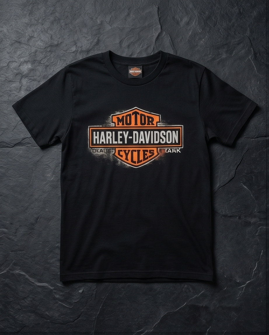 Harley Davidson Of NYC Men's Short Sleeve Dealer Sepiacollag T-shirt