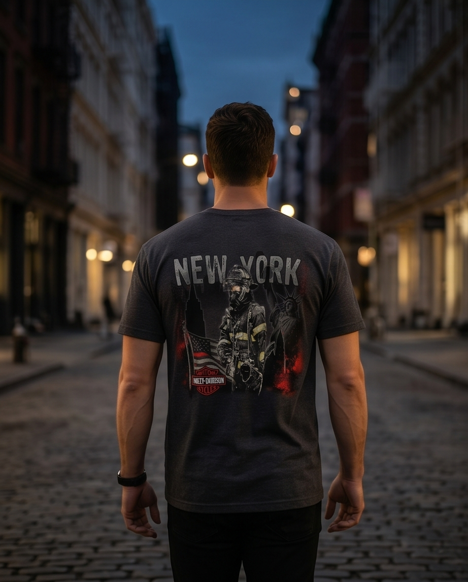 Harley Davidson Of NYC Men's Short Sleeve Dealer Brave T-shirt RkStratman