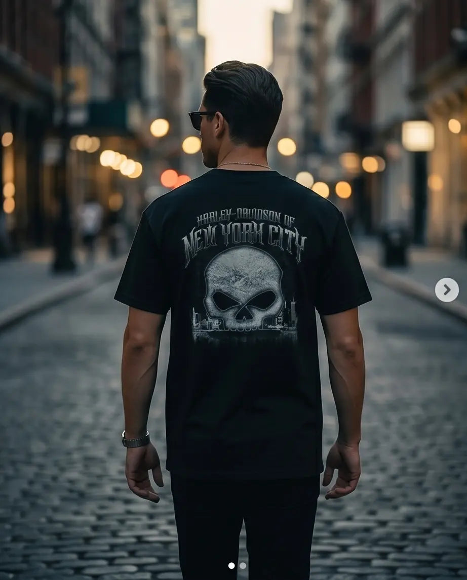 Harley Davidson Of NYC Willie-G Men's Dealer T-shirt RkStratman