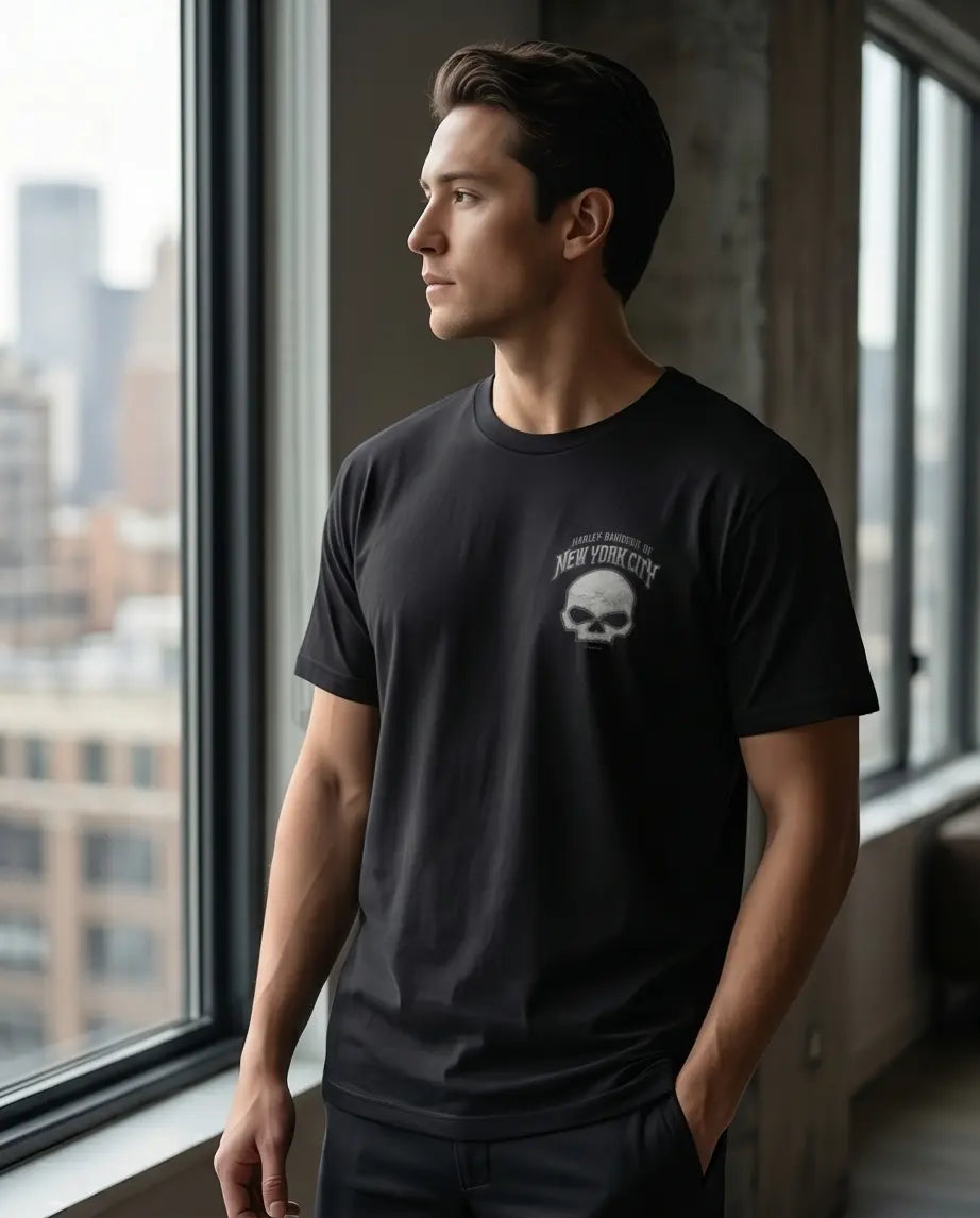 Harley Davidson Of NYC Willie-G Men's Dealer T-shirt RkStratman