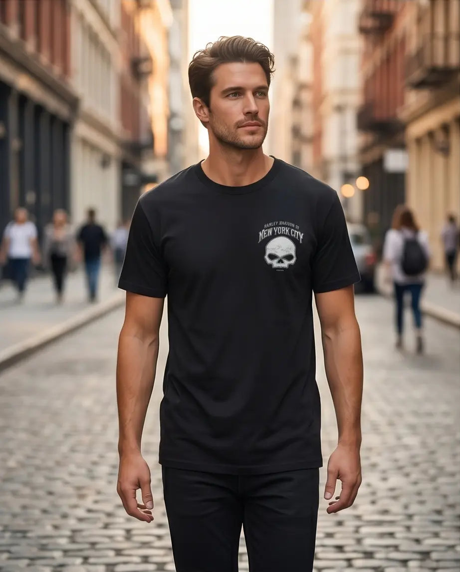 Harley Davidson Of NYC Willie-G Men's Dealer T-shirt RkStratman