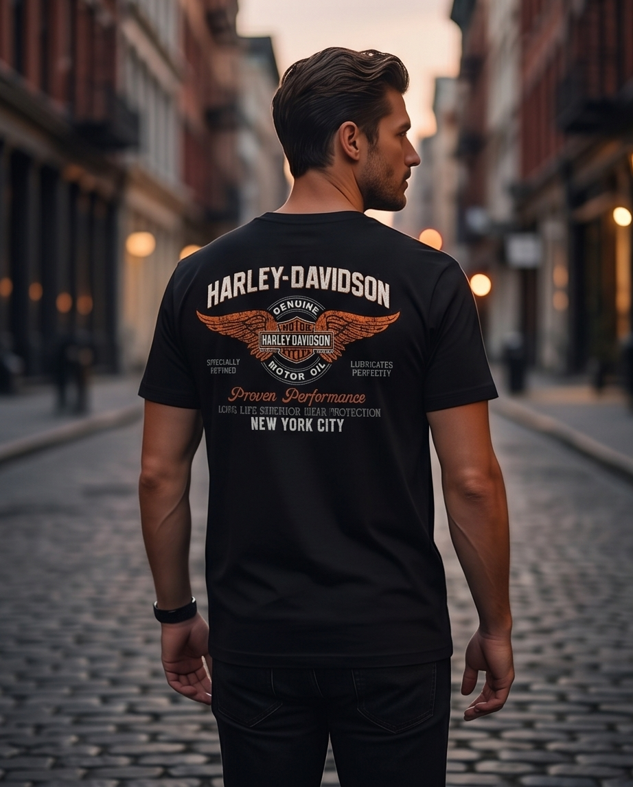 Harley-Davidson of NYC Pin-Up Wild Men's T-shirt