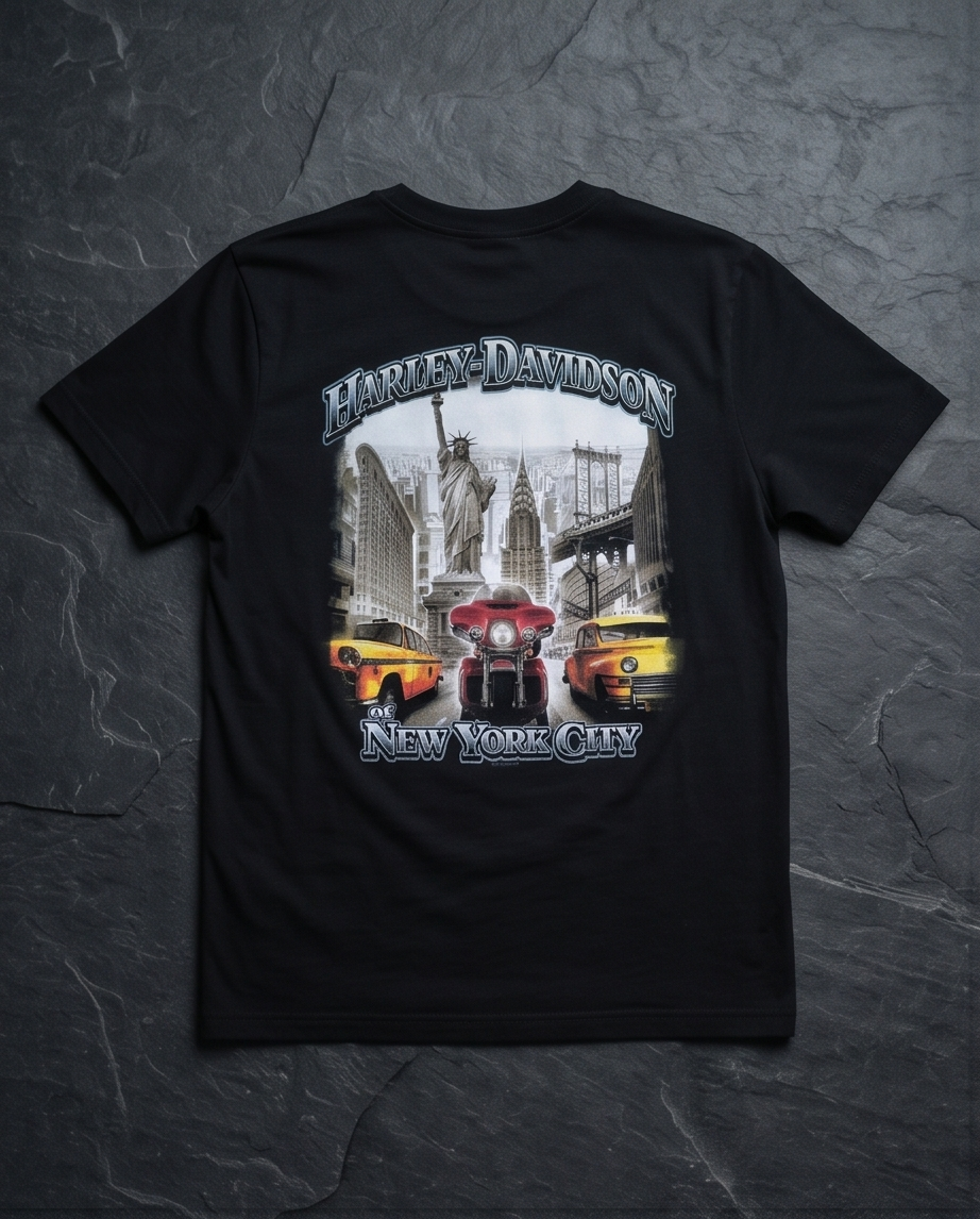Harley Davidson Of NYC Men's Short Sleeve Dealer TAXI T-shirt RkStratman