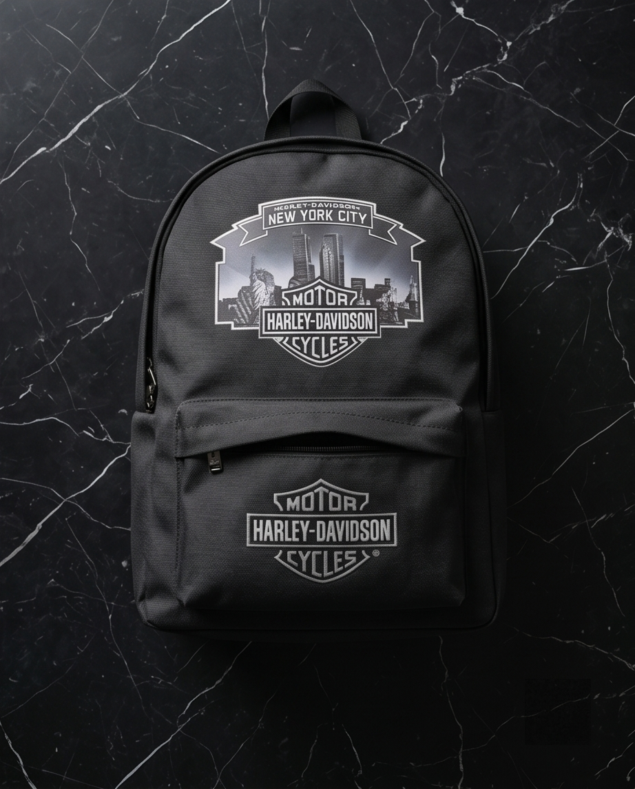 Harley Davidson of NYC Skyline Twin Towers BackPack