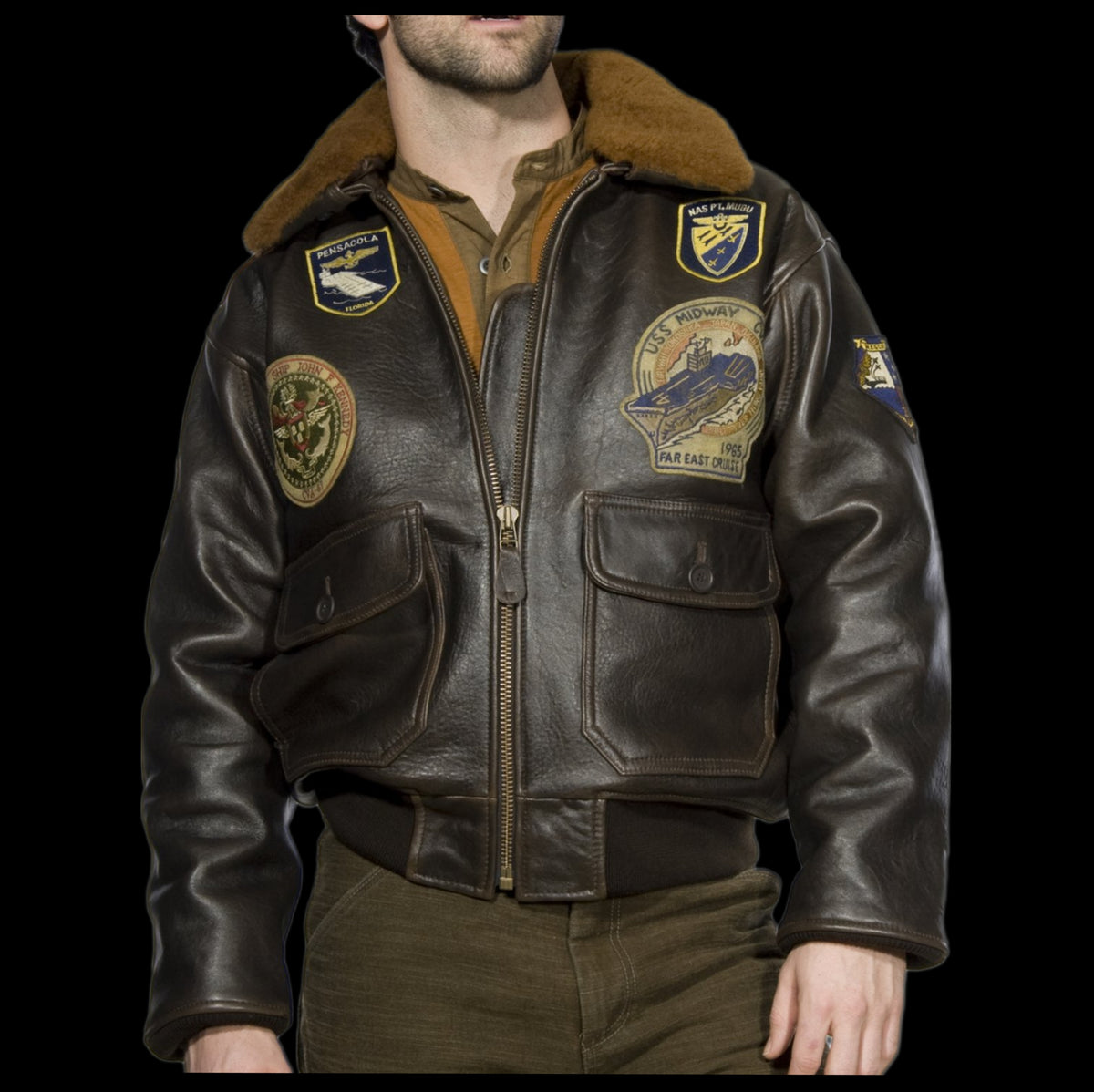 Veste Bomber En Cuir Schott NYC G-1 Wings - Taille 4XL Neuf Avec Étiquettes - Look Aviateur