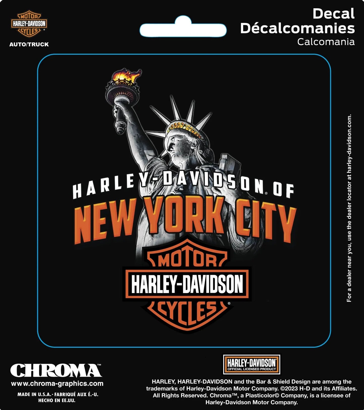 Harley Davidson Of NYC Dealer Liberty Decal