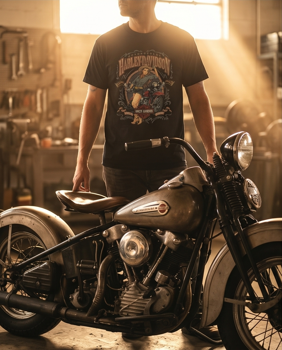 Harley-Davidson of NYC Pin-Up Wild Men's T-shirt