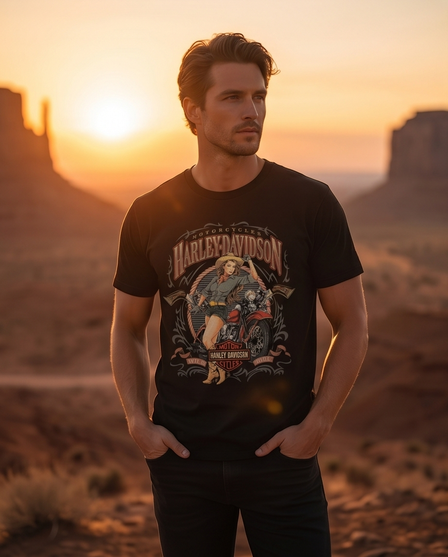 Harley-Davidson of NYC Pin-Up Wild Men's T-shirt
