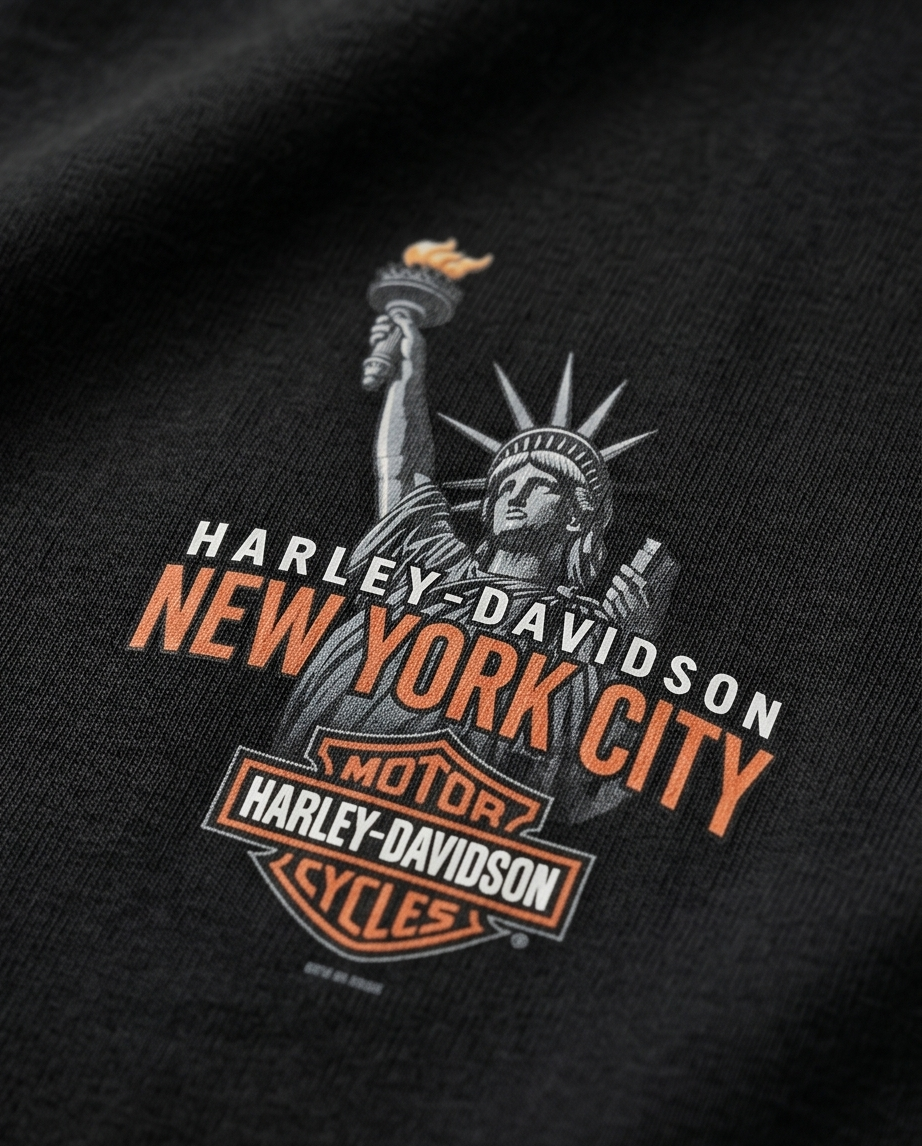 Harley Davidson Of NYC Men's Short Sleeve Dealer Liberty T-shirt