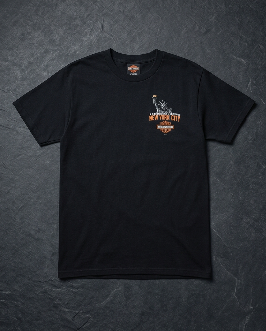 Harley Davidson Of NYC Men's Short Sleeve Dealer Liberty T-shirt