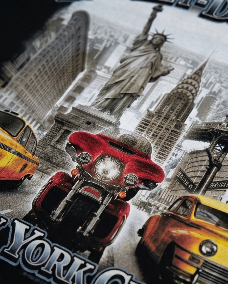 Harley Davidson Of NYC Men's Short Sleeve Dealer TAXI T-shirt RkStratman