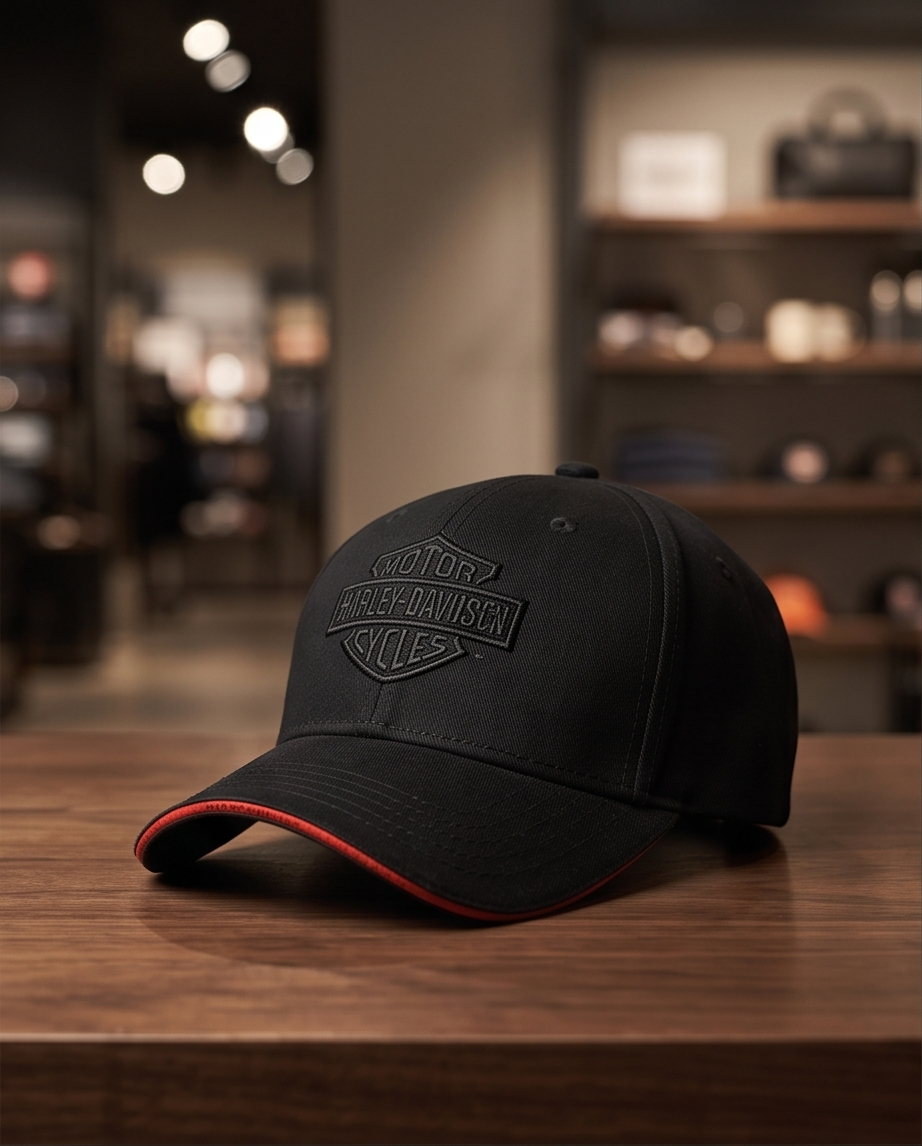 Harley Davidson Of NYC Dealer Bar & Shield Baseball Cap Black Bravado