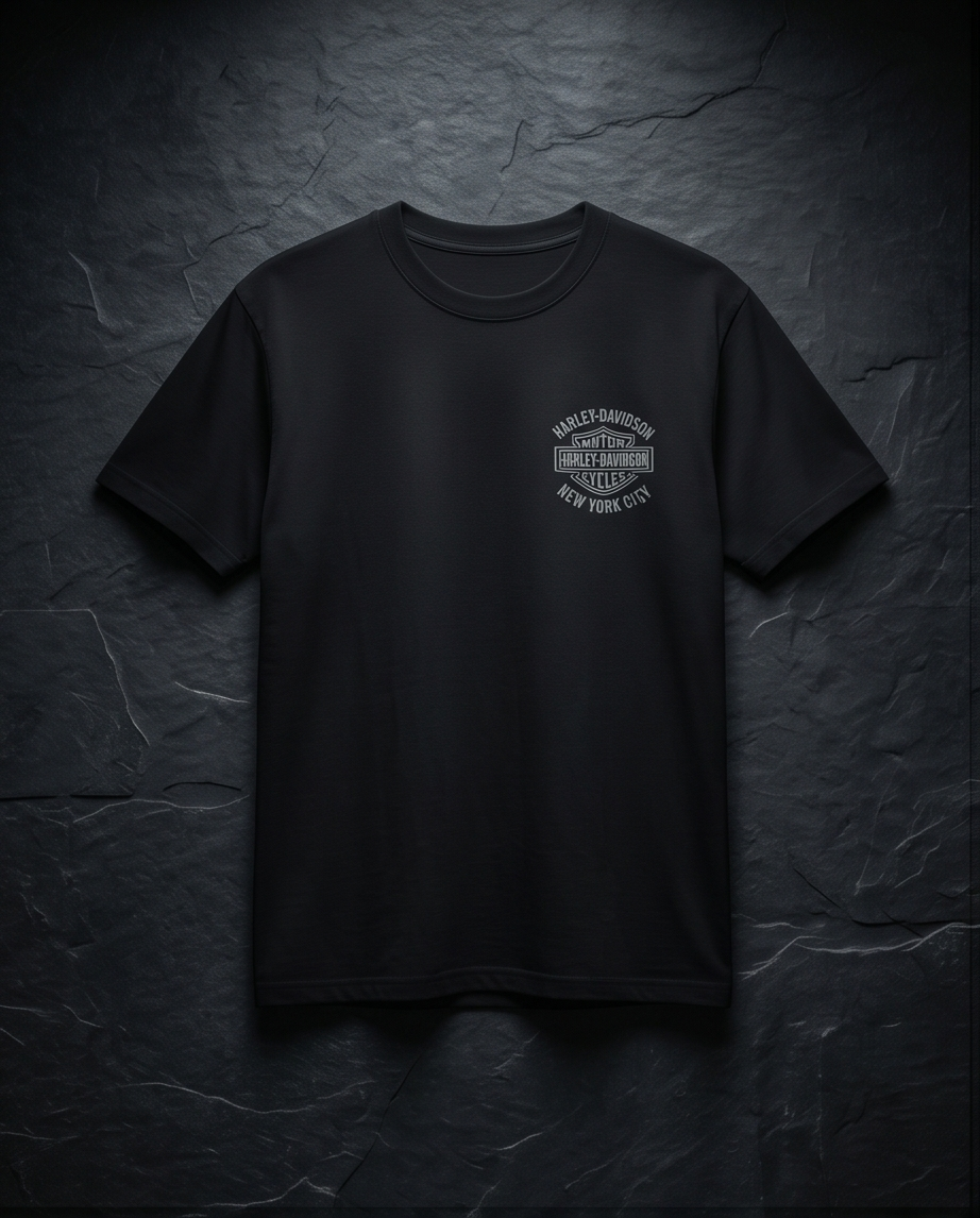 Harley Davidson Of NYC Men's Short Sleeve Dealer Twin Towers T-shirt