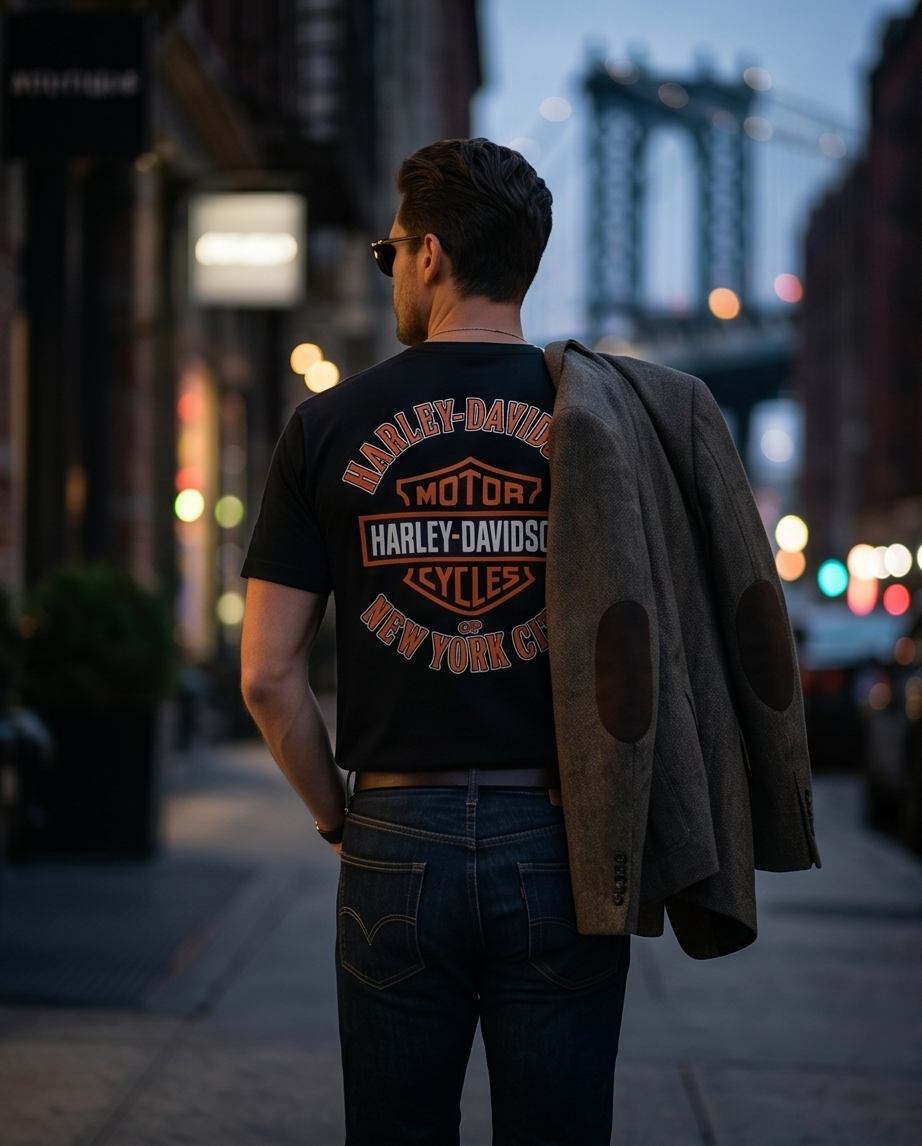 Harley Davidson of NYC Hog Ride Men's Dealer Short Sleeve Tee