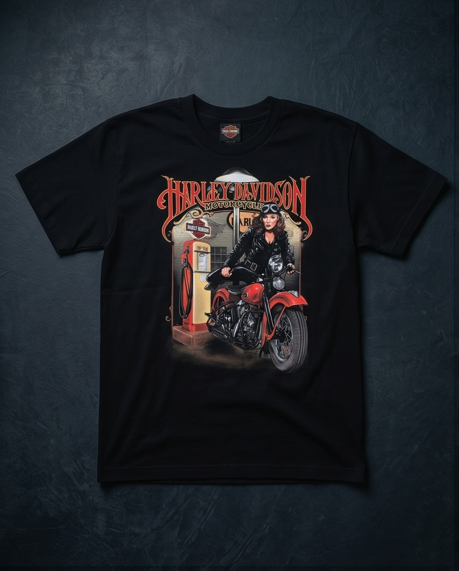 Harley-Davidson of NYC  Pin-Up Ride Men's T-shirt