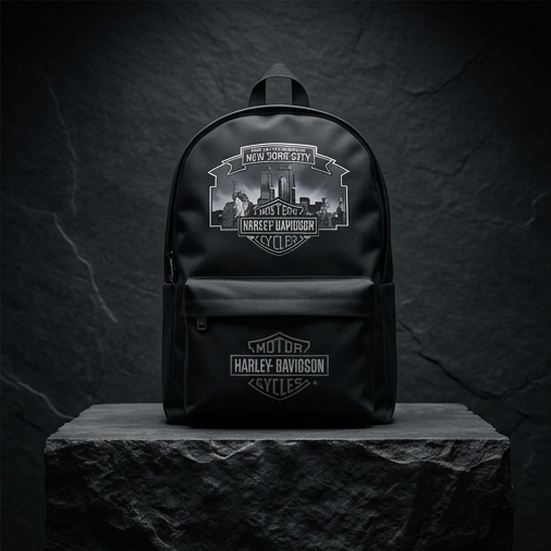 Harley Davidson of NYC Skyline Twin Towers BackPack