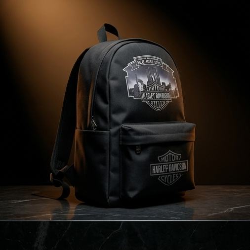 Harley Davidson of NYC Skyline Twin Towers BackPack