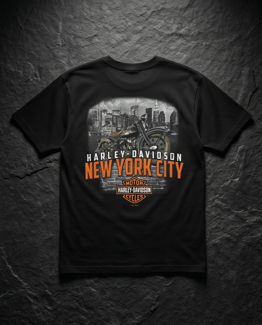 Harley Davidson Of NYC Men's Short Sleeve Dealer Liberty T-shirt