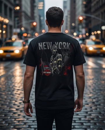 Harley Davidson Of NYC Men's Short Sleeve Dealer Brave T-shirt