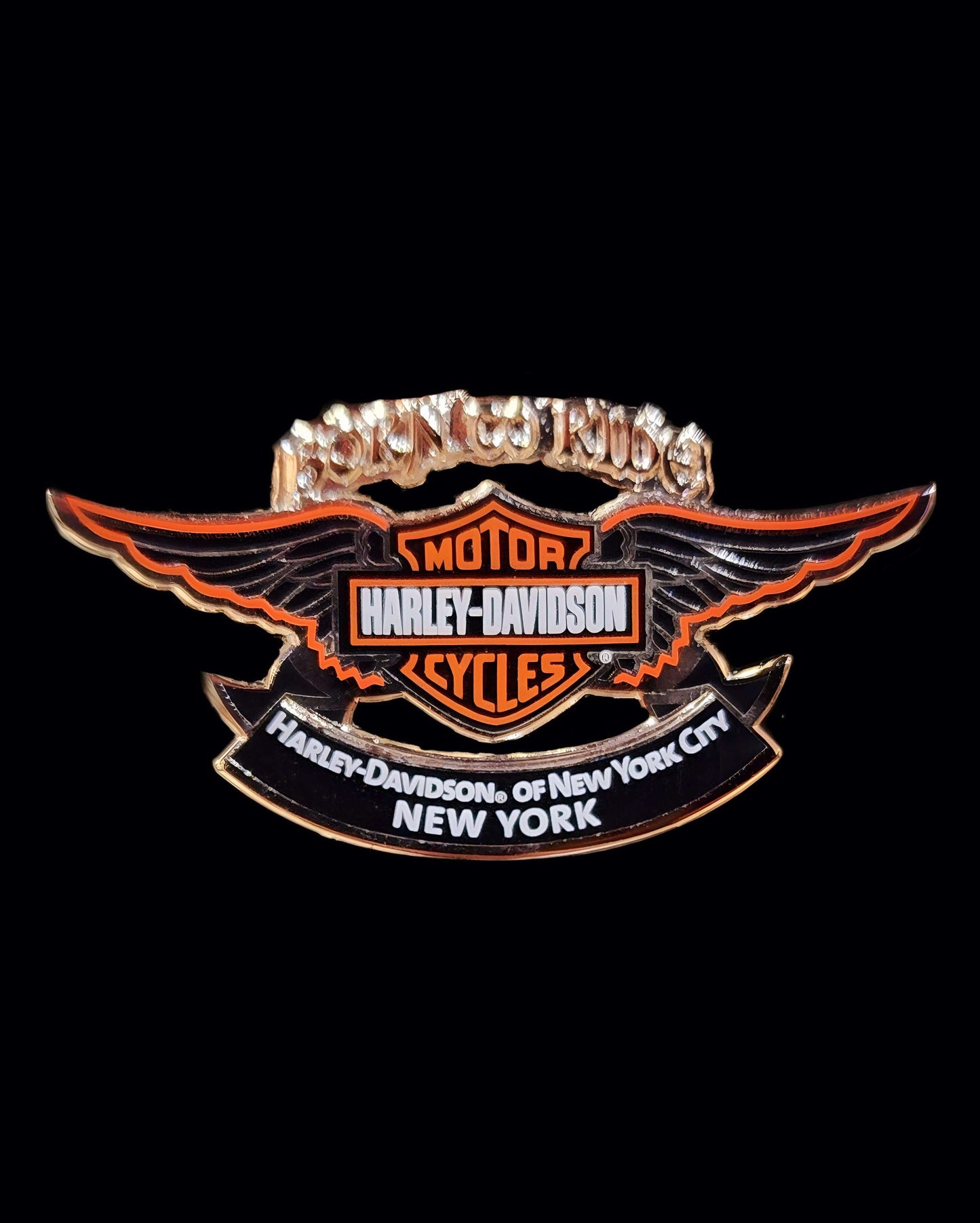 Harley Davidson Of NYC Born-To-Ride Dealer Pin - Harley Davidson Of Nyc
