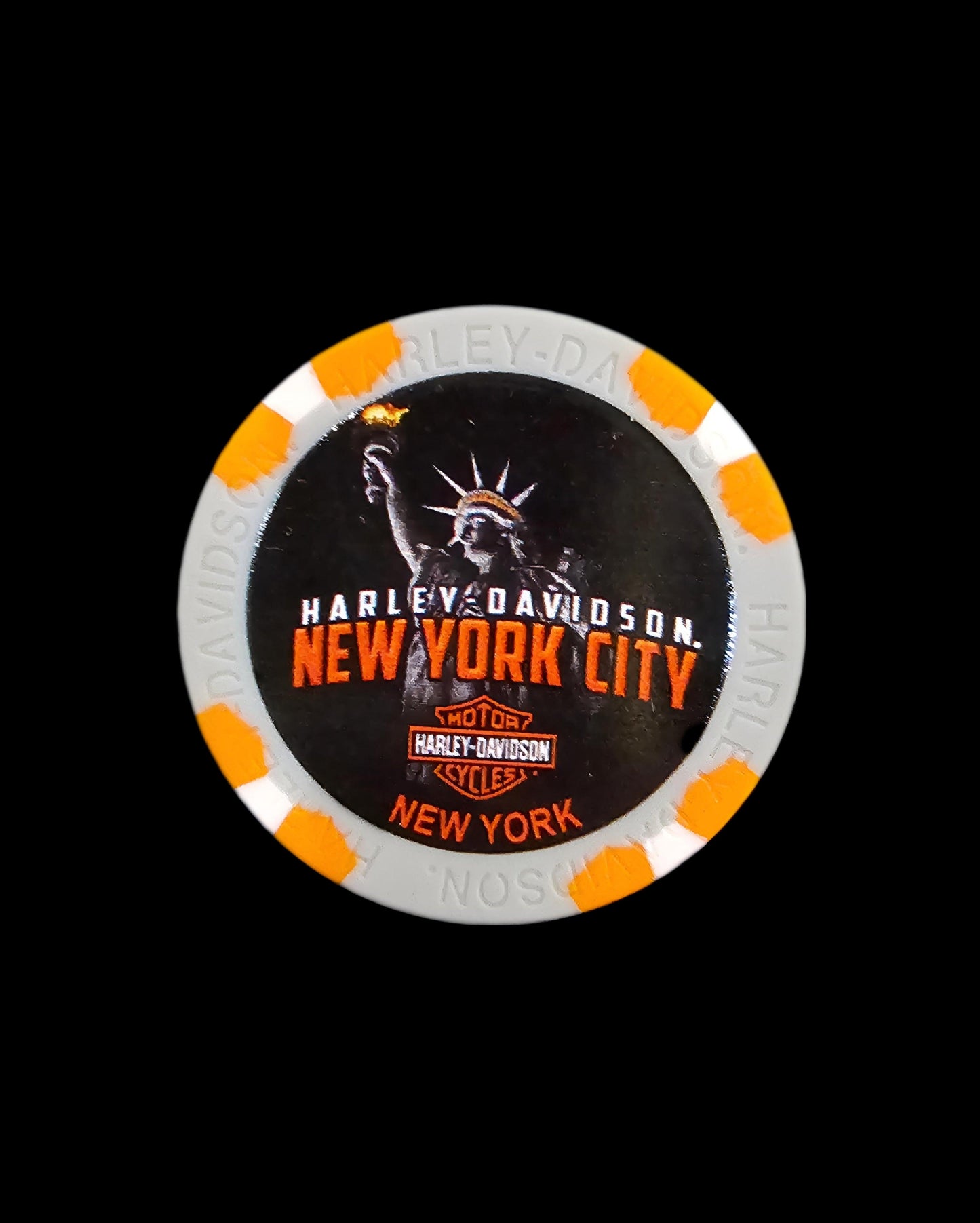 Harley Davidson Of NYC Dealer Liberty Poker Chip - Harley Davidson Of Nyc