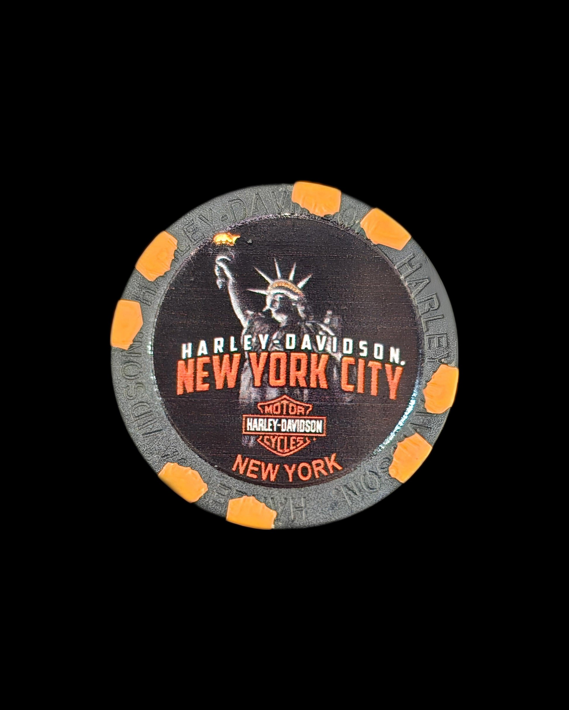 Harley Davidson Of NYC Dealer Liberty Poker Chip - Harley Davidson Of Nyc