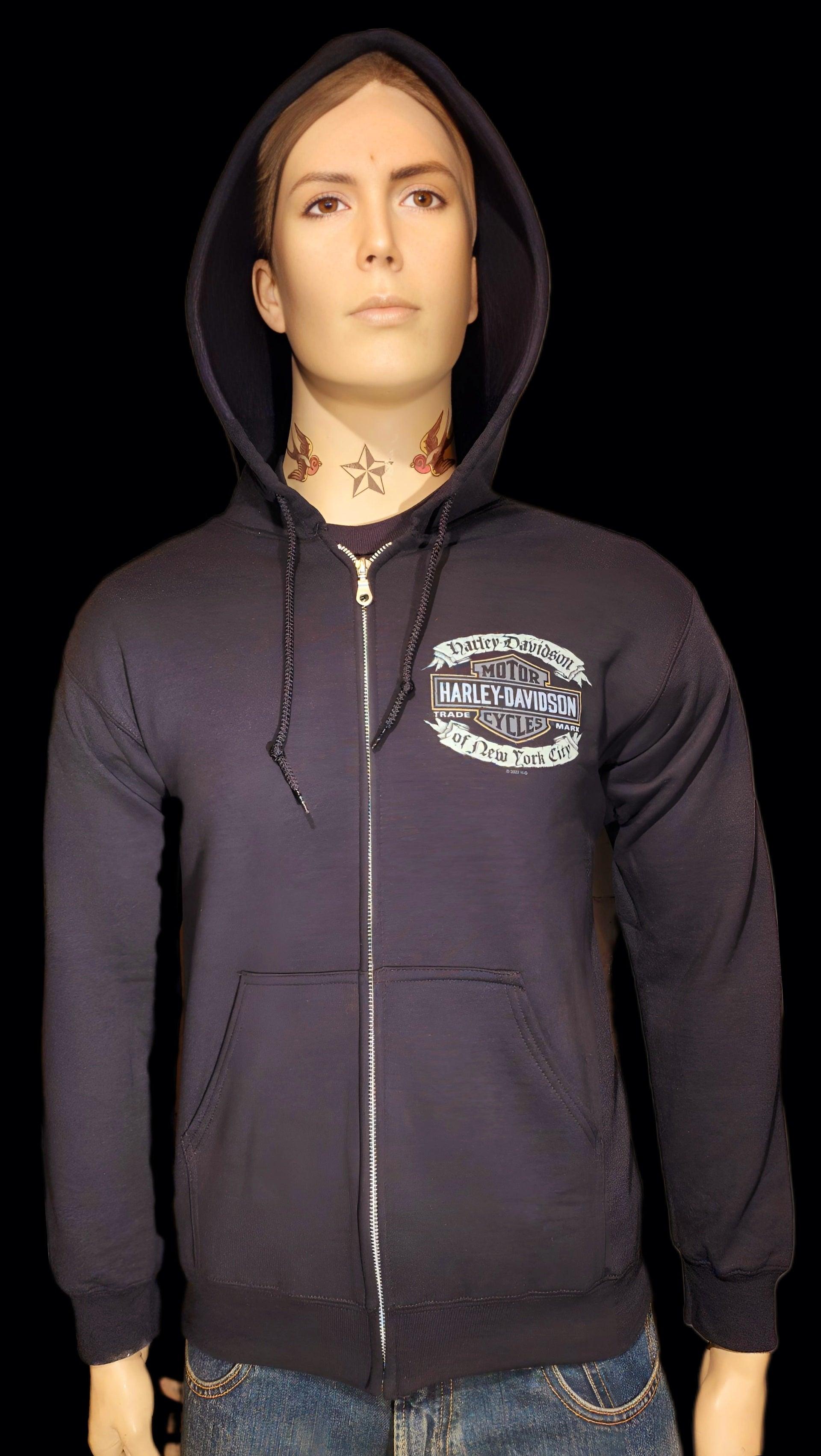 Harley Davidson Of NYC Dealer Men's Affliction Zip-Up Hoodie - Harley Davidson Of Nyc