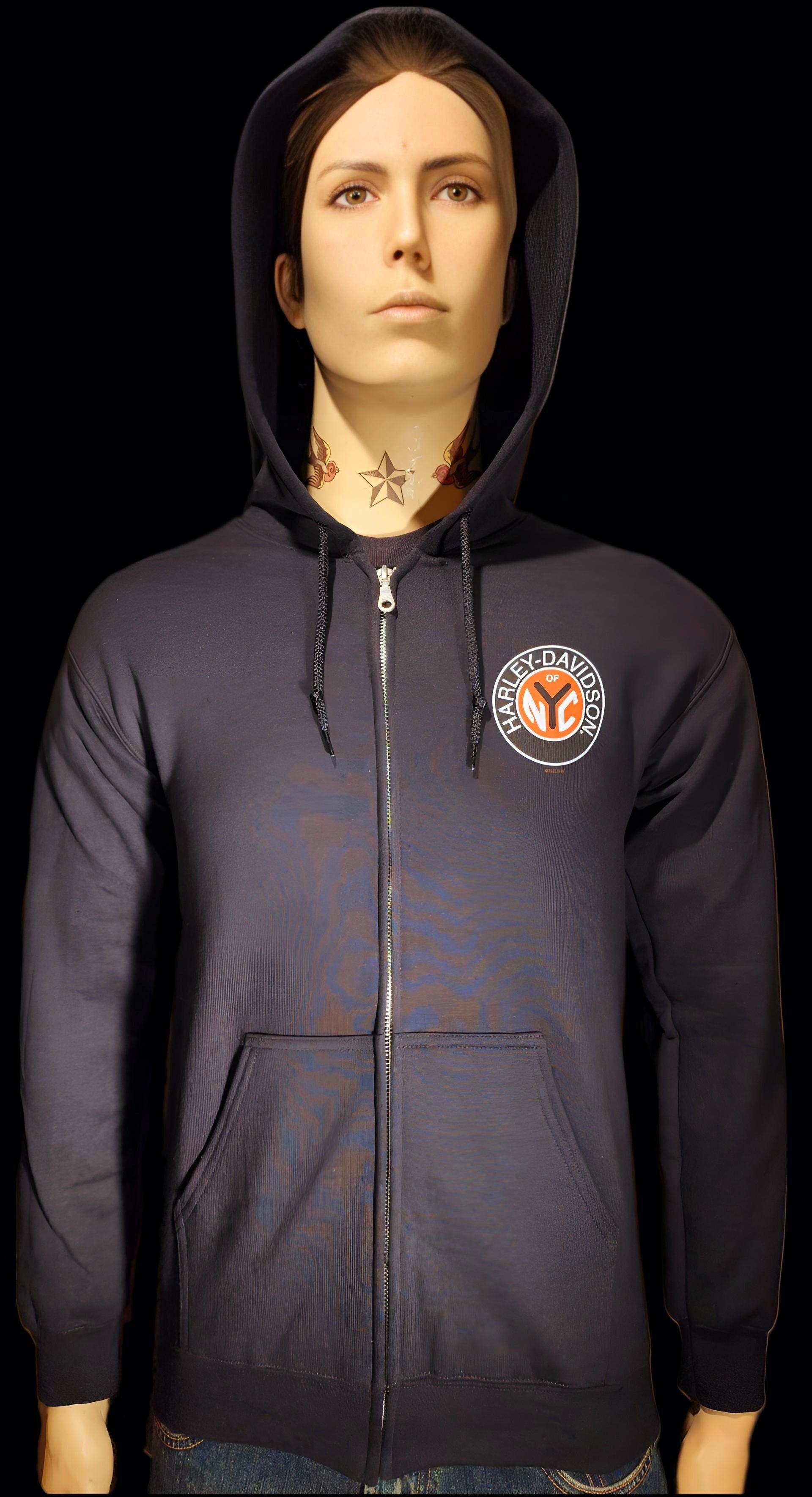 Harley Davidson Of NYC Dealer Men's Token Zip-Up Hoodie - Harley Davidson Of Nyc