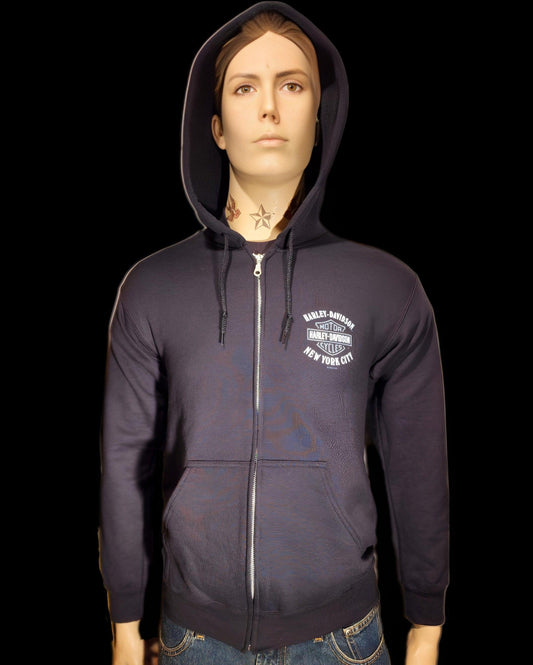 Harley Davidson Of NYC Dealer Men's Twin Towers Zip-Up Hoodie - Harley Davidson Of Nyc