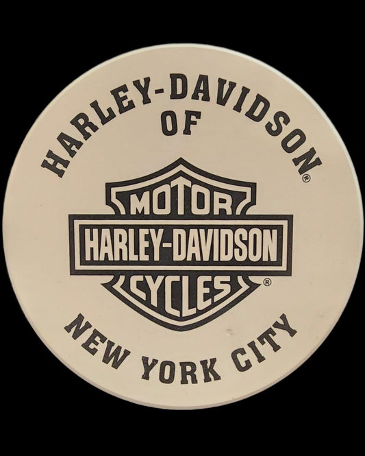 Harley Davidson Of NYC Dealer Sand Coaster Set Of 2 - Harley Davidson Of Nyc